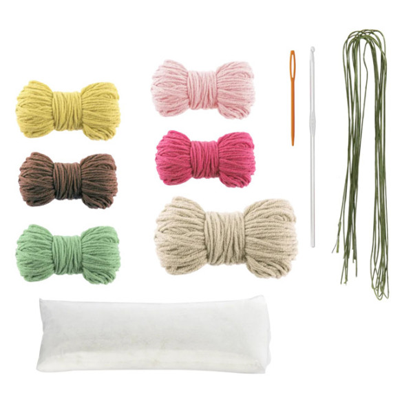 Kreativni set za heklanje ROZE CVEĆE 