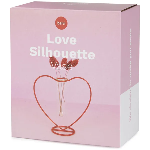 Vaza crvena SRCE 10cm 