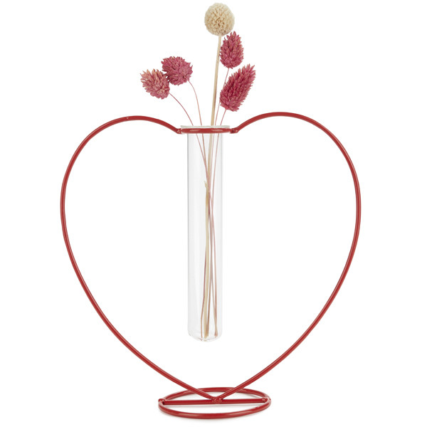 Vaza crvena SRCE 20cm 