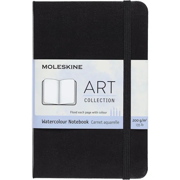 Notes 9x14cm MOLESKINE ART Watercolour, tvrd povez, prazni listovi 