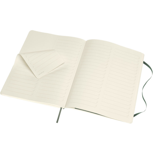 Notes 19x26cm XL MOLESKINE Forest green - soft 