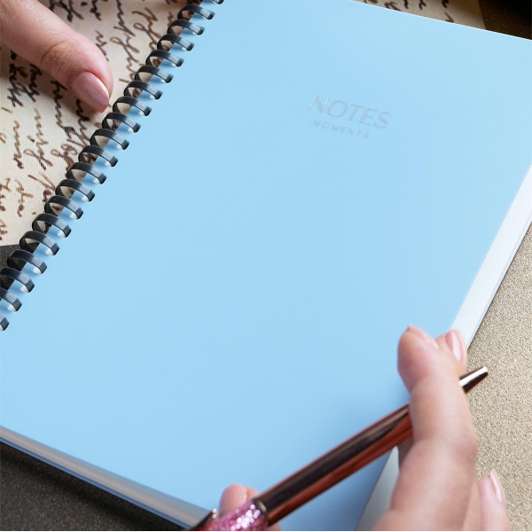 Notes A5 VICTORIA'S JOURNALS Sylicon Blue, na linije 
