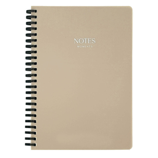 Notes A5 VICTORIA'S JOURNALS Sylicon Grey, na linije 