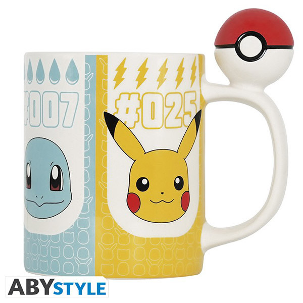 POKEMON šolja sa 3D ručkom POKEBALL 