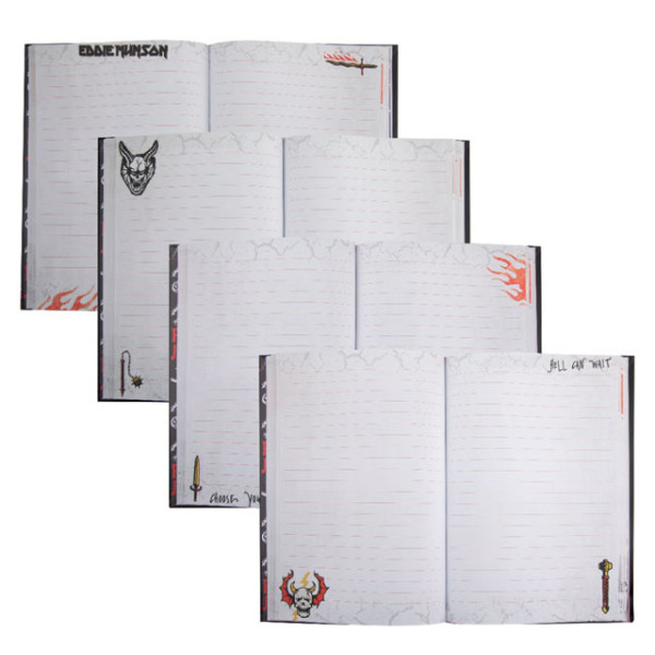 STRANGER THINGS notes A5 na linije HELL FIRE CLUB 