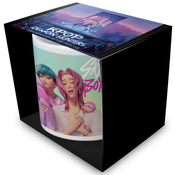 Šolja K-POP DEMON HUNTERS (SAJA BOYS) bela 