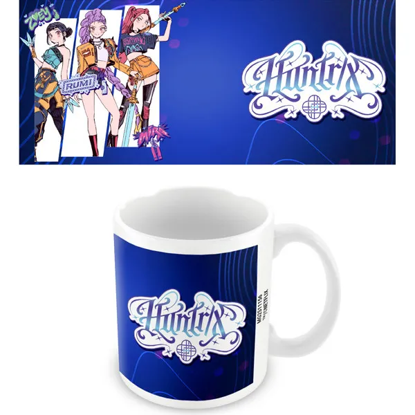 Šolja K-POP DEMON HUNTERS (HUNTRIX LOGO) bela 