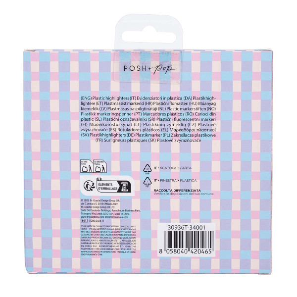 Mini markeri POSH & POP 10 kom 