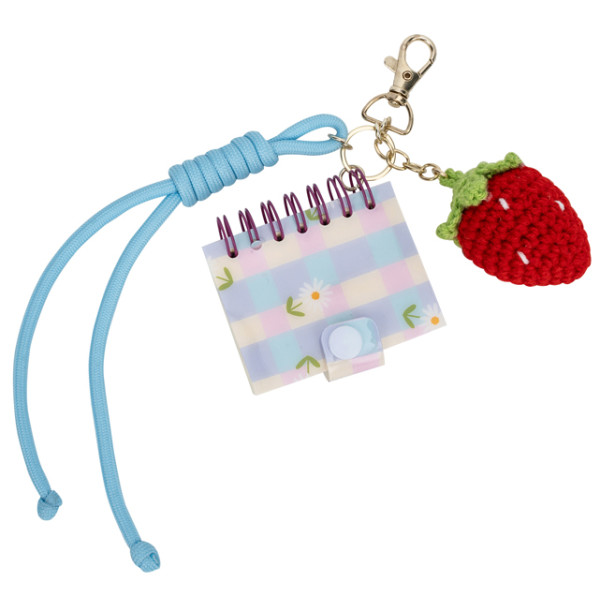 Privezak za ključeve i notes JAGODA 