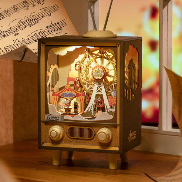 3D drvena slagalica - Sunset Carnival Music Box 