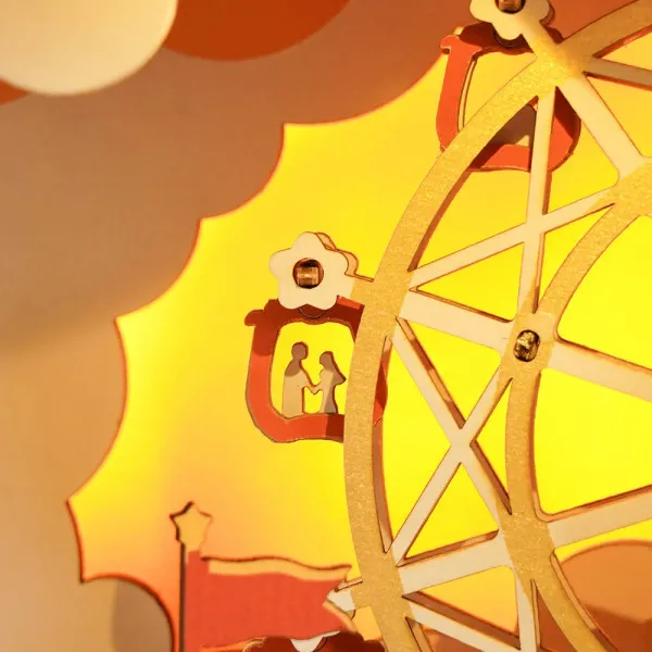3D drvena slagalica - Sunset Carnival Music Box 