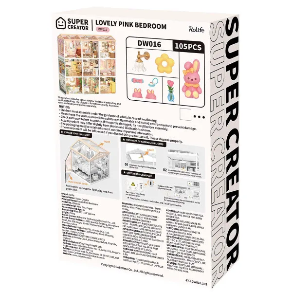 Maketa za slaganje SPAVAĆA SOBA - Super Creator 