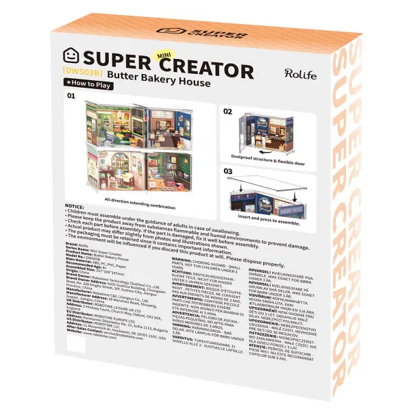 Maketa za slaganje PEKARA - Mini Super Creator 