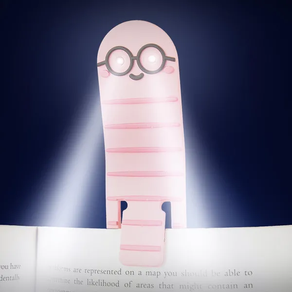 Lampa za čitanje i bookmarker GIFT REPUBLIC Knjiški moljac 