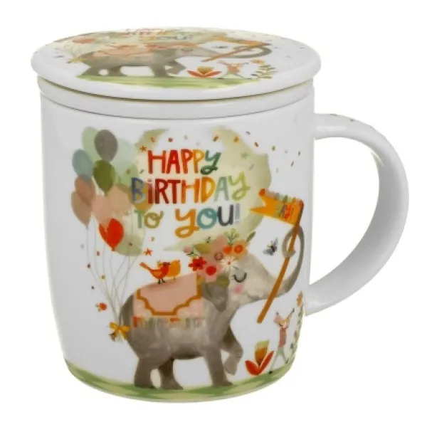 Šolja sa infuzerom HAPPY BIRTHDAY 