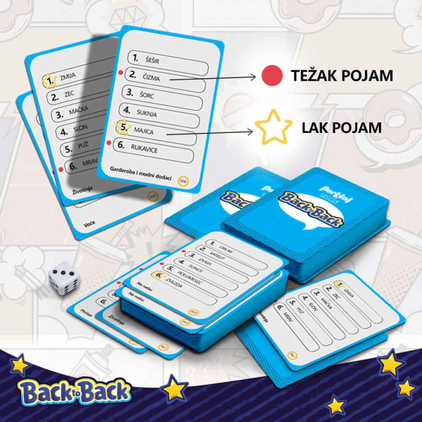 Društvena igra BACK TO BACK 