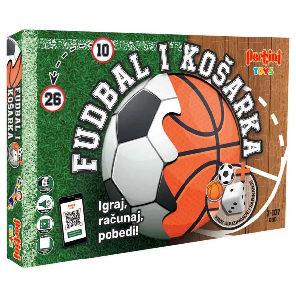 Društvena igra FUDBAL I KOŠARKA KROZ SABIRANJE I ODUZIMANJE 