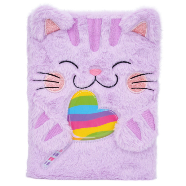 Čupavi notes KRALJICA MACA - ROZE 