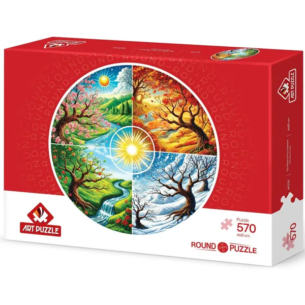 Okrugle puzzle 4 GODIŠNJA DOBA 570kom 