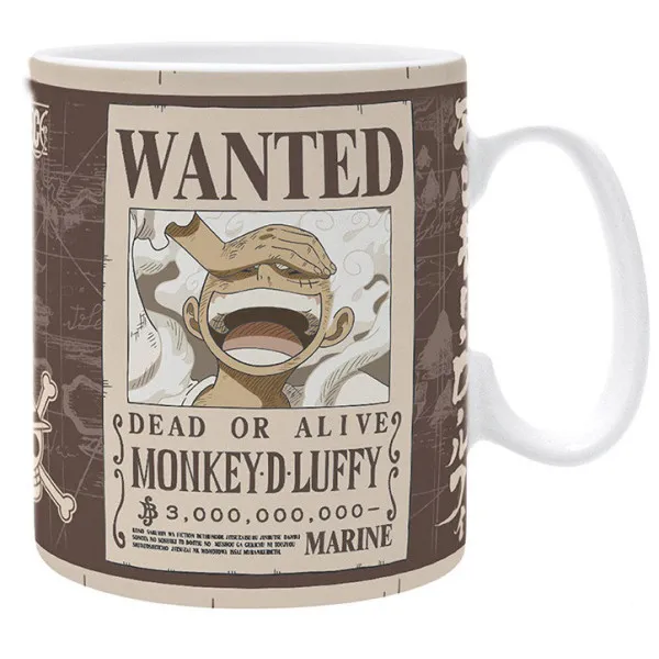 ONE PIECE  šolja LUFFY WANTED 460ml 
