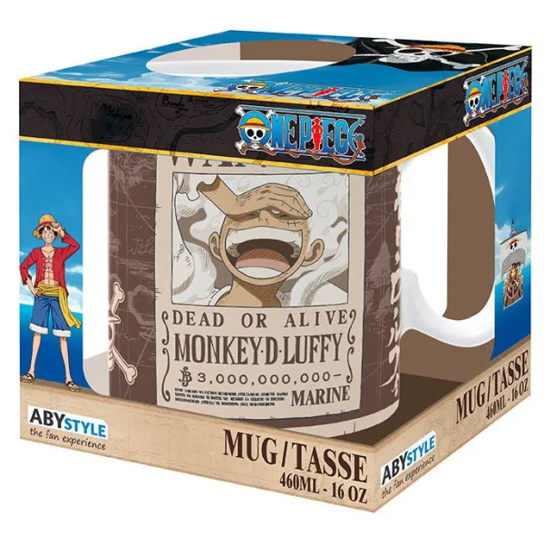 ONE PIECE  šolja LUFFY WANTED 460ml 