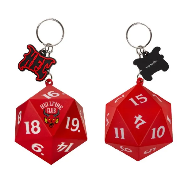 STRANGER THINGS privezak za ključeve HELLFIRE CLUB DICE 