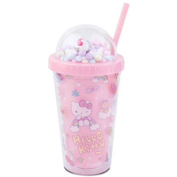 Putna šolja HELLO KITTY svetlo pink 
