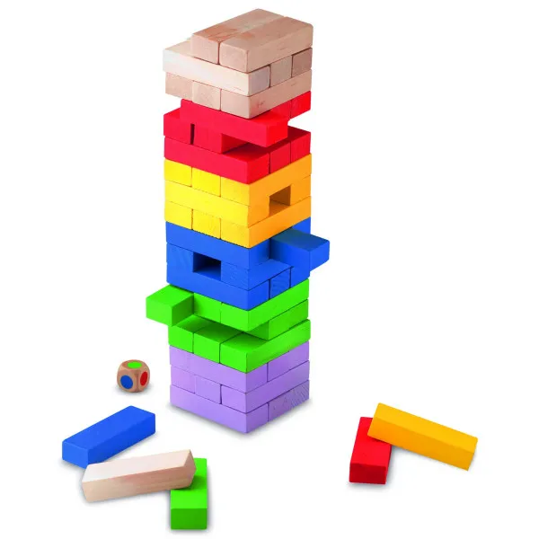 Društvena igra ŠARENI JENGA TORANJ 
