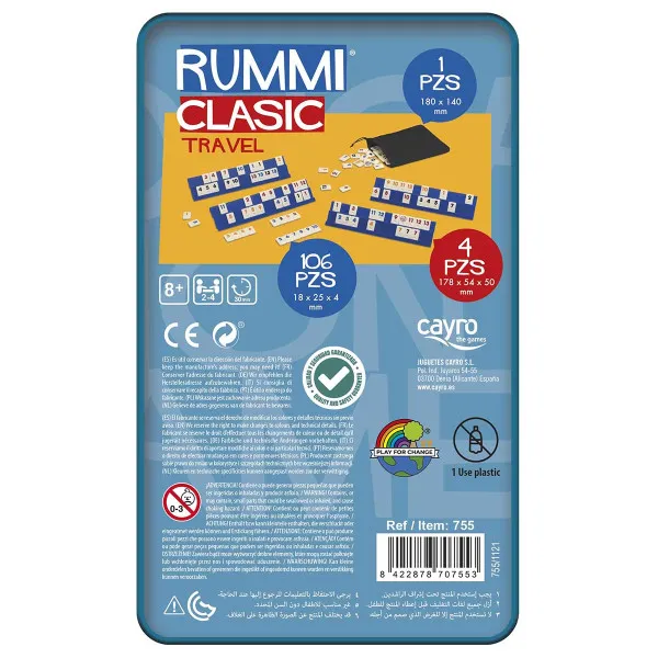 Društvena igra RUMMI CLASIC (putni) 