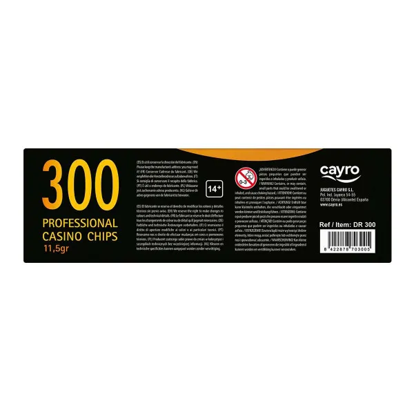 Poker set sa 300 profesionalnih žetona  11,5g 
