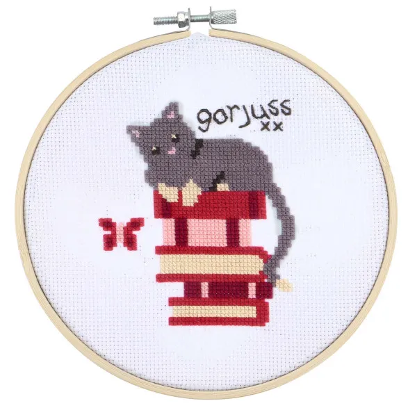SANTORO GORJUSS kreativni set za vezenje MACA BIBLIOTEKARKA 