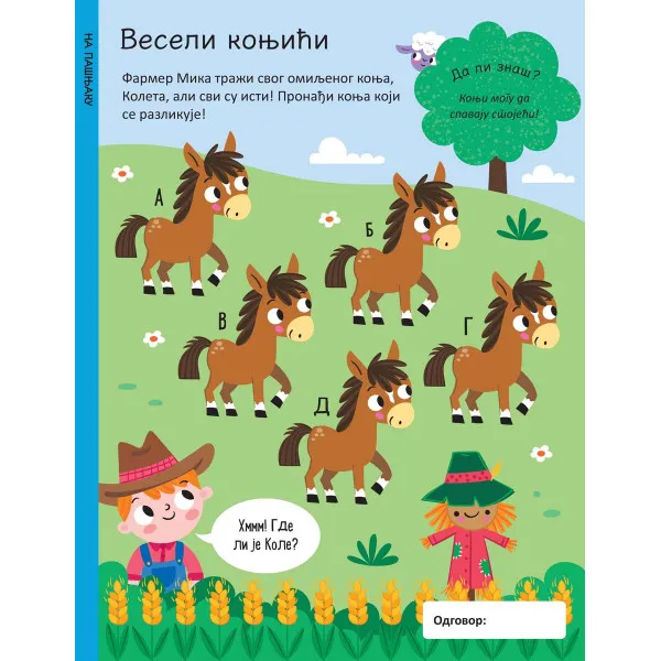 PIŠI - BRIŠI: FARMA - KNJIGA SA AKTIVNOSTIMA 