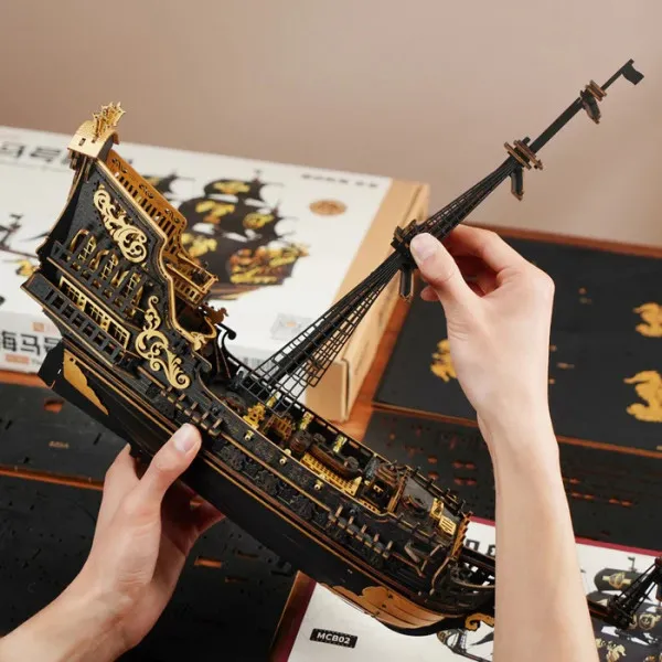 3D puzzle THE SEAHORSE BARQUE 