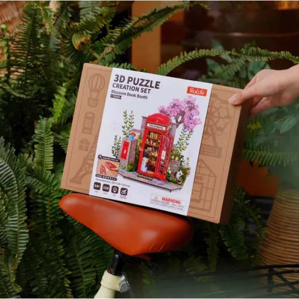 3D puzzle CVETNA KUĆICA ZA KNJIGE 