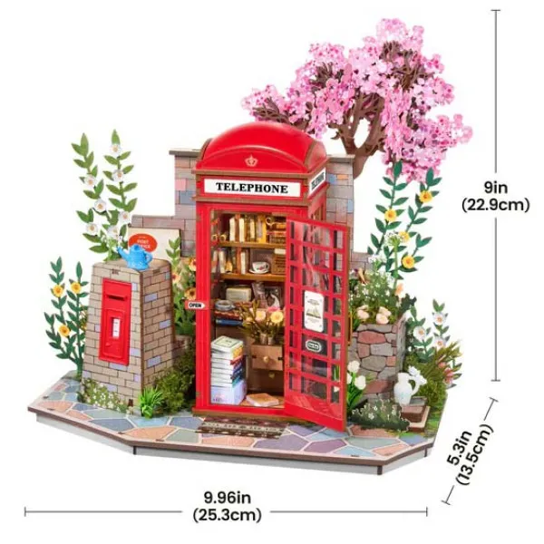 3D puzzle CVETNA KUĆICA ZA KNJIGE 