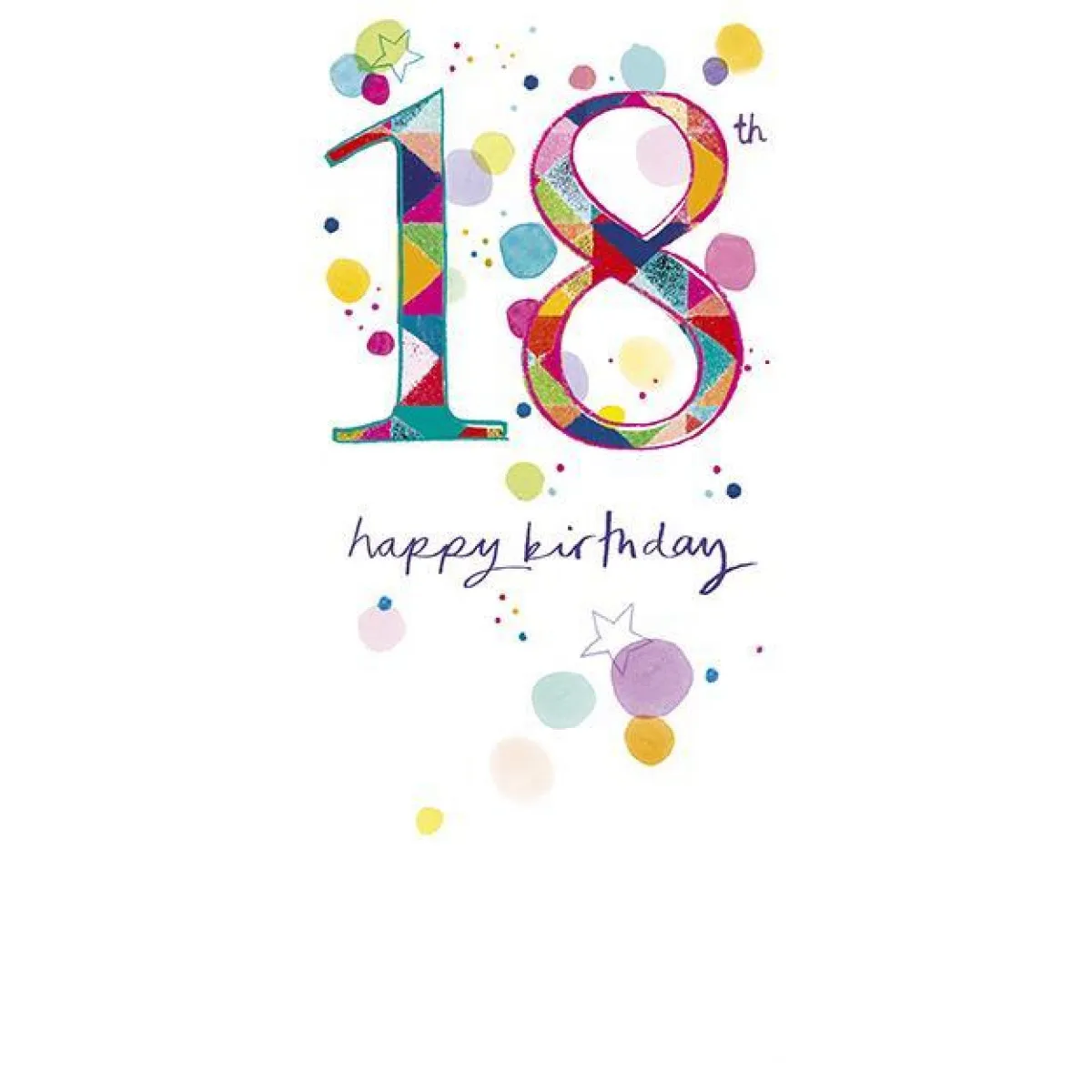 Rođendanska čestitka ZA 18 ROĐENDAN - šarena - | Knjižare Vulkan