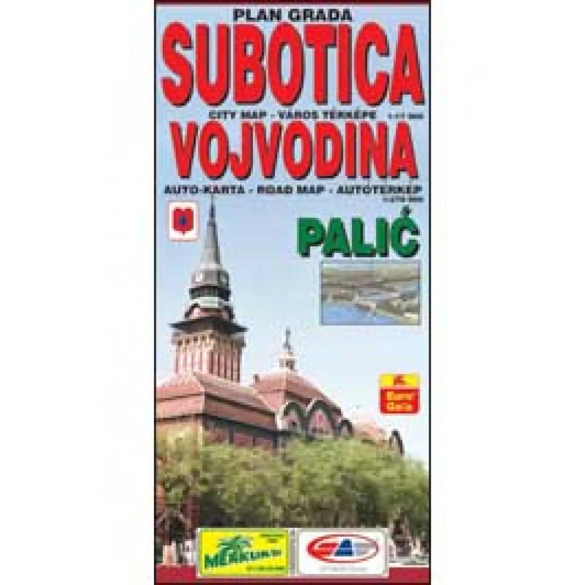SUBOTICA KARTA VOJVODINE 