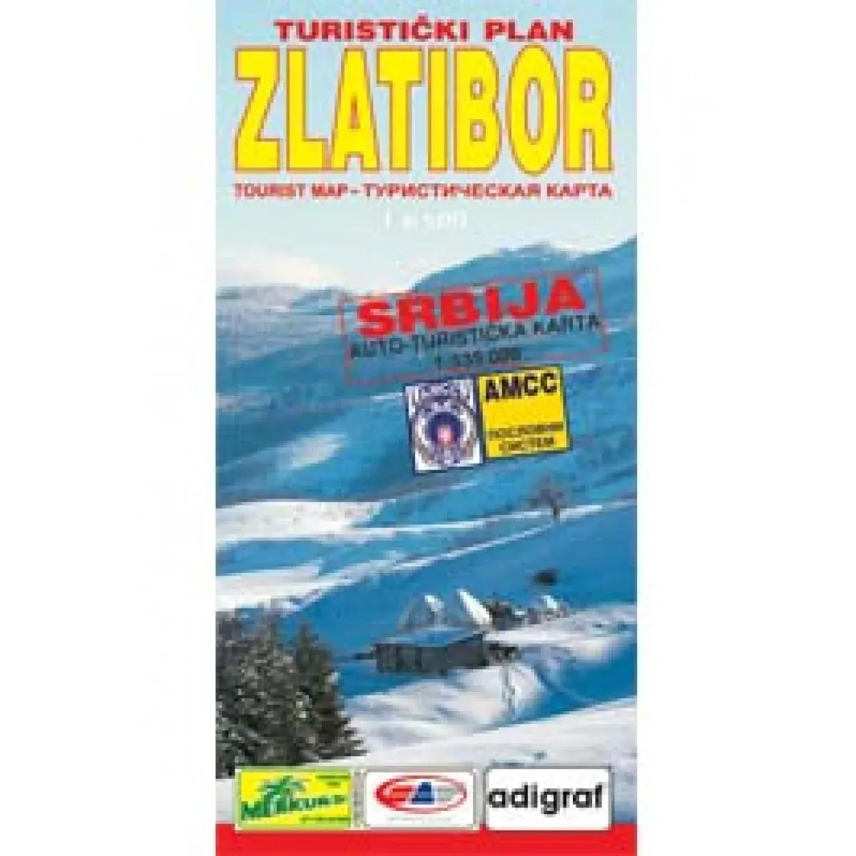 ZLATIBOR KARTA SRBIJE 