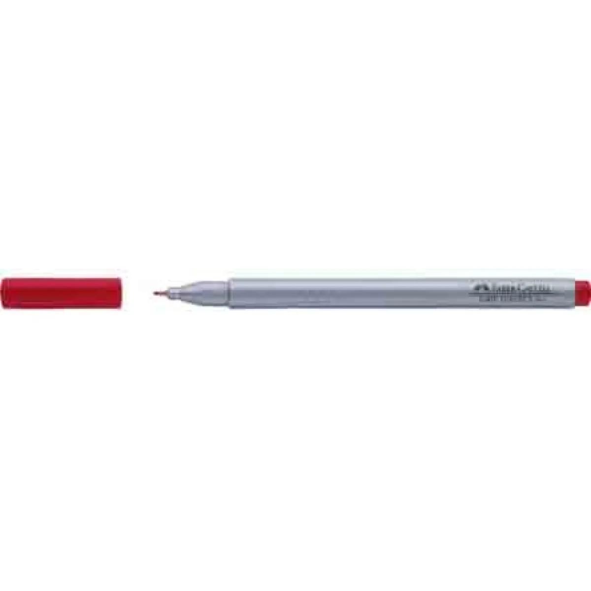 Flomaster FABER CASTELL permanent grip crveni 