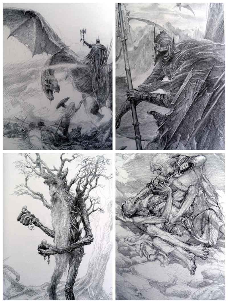 LORD OF THE RINGS SKETCHBOOK 