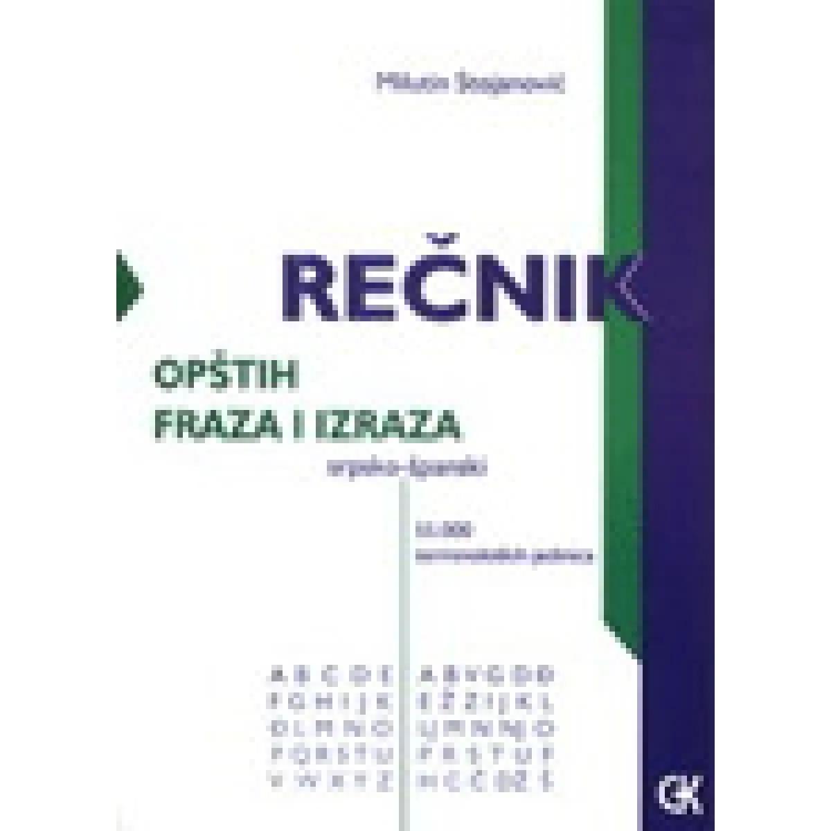 REČNIK FRAZA I OPŠTIH IZRAZA SRPSKO ŠPANSKI 