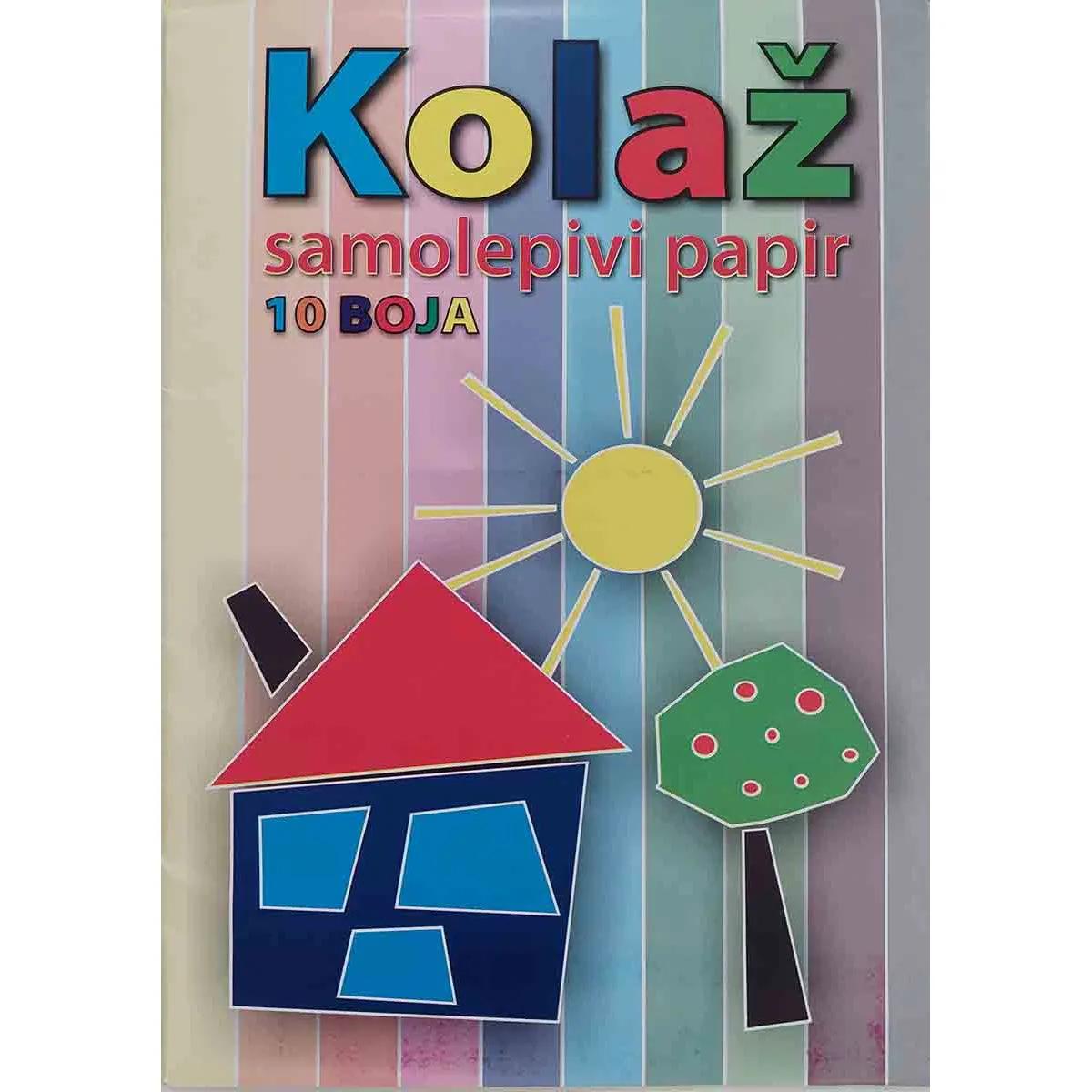 KOLAŽ PAPIR A4 samolepljivi 