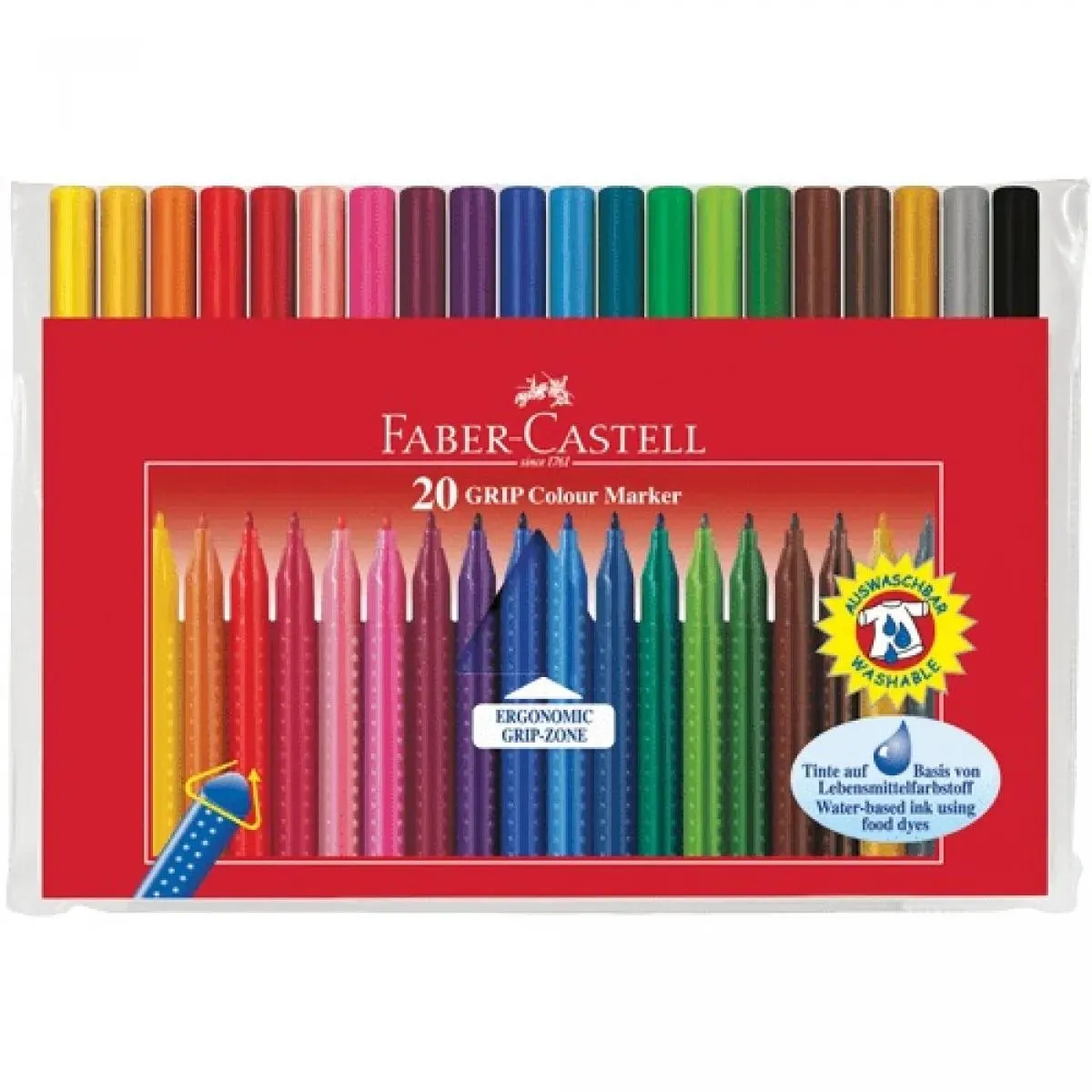 FABER CASTELL flomasteri GRIP 1/20 