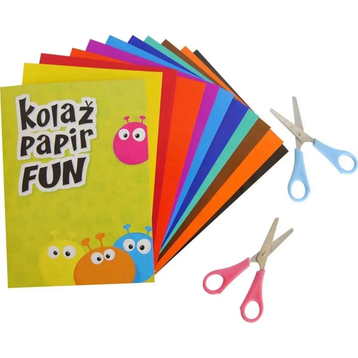 KOLAŽ PAPIR B5 SAMOLEPLJIVI FUN 10 BOJA 
