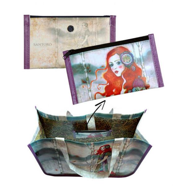 SANTORO ECLECTIC WILLOW PP WOVEN BAG THE GUIDE Knjižare Vulkan