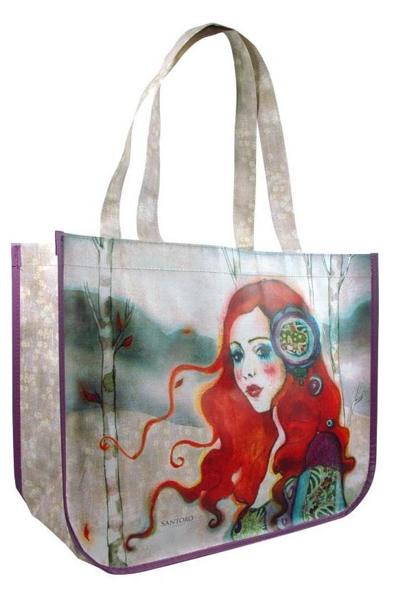 SANTORO ECLECTIC WILLOW PP WOVEN BAG THE GUIDE Knjižare Vulkan