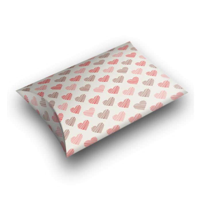 Velika kutija narandžasta i braon srca 