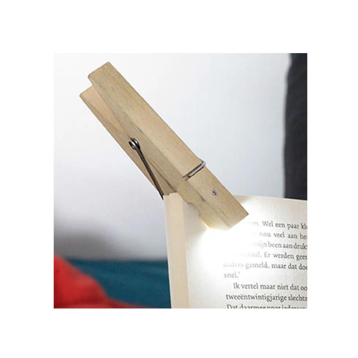 Lampica za čitanje CLOTHESPIN Natur 