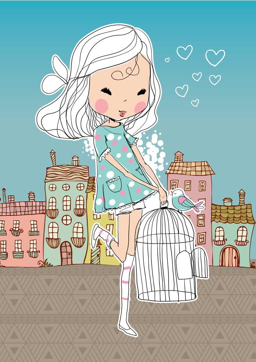 Notes DEVOJČICA I PTICA (V) 