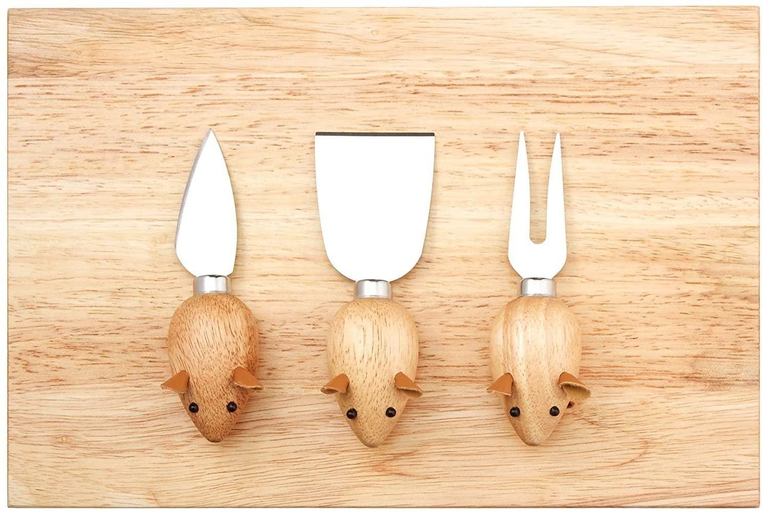 Daska za sečenje i noževi - CHEESE BOARD AND MOUSE KNIVES 